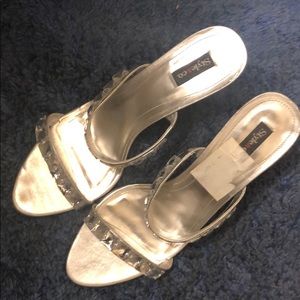 Strappy glitter heels 111